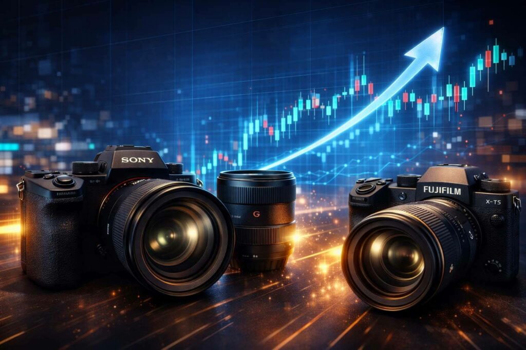 台中二手相機市場分析與中古相機買賣趨勢圖表 / Analysis of Taichung used camera market and trading trends chart.